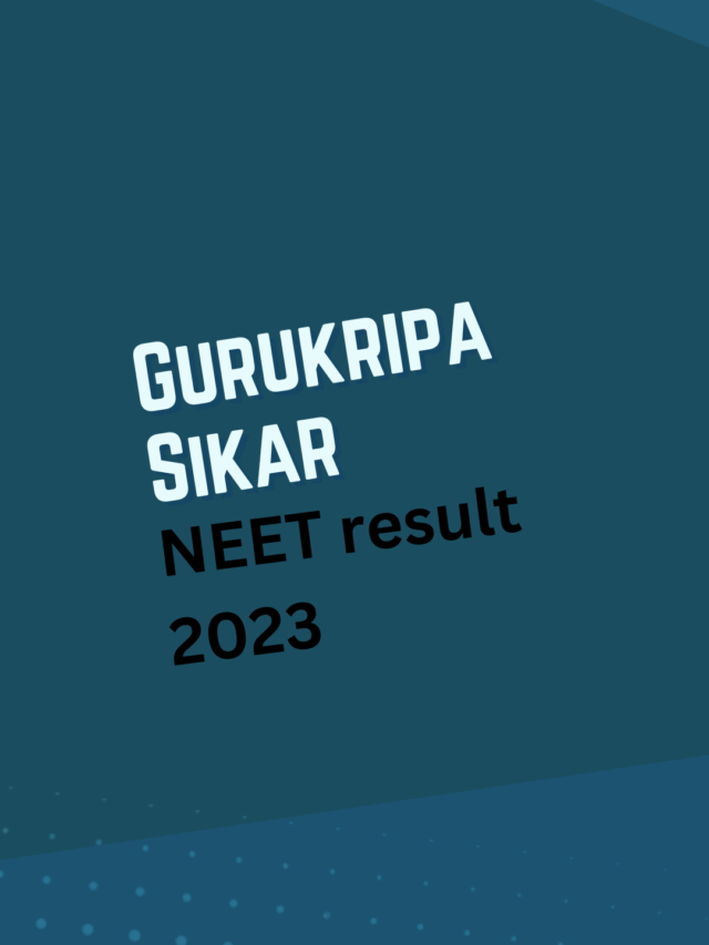 Gurukripa Sikar NEET result 2023