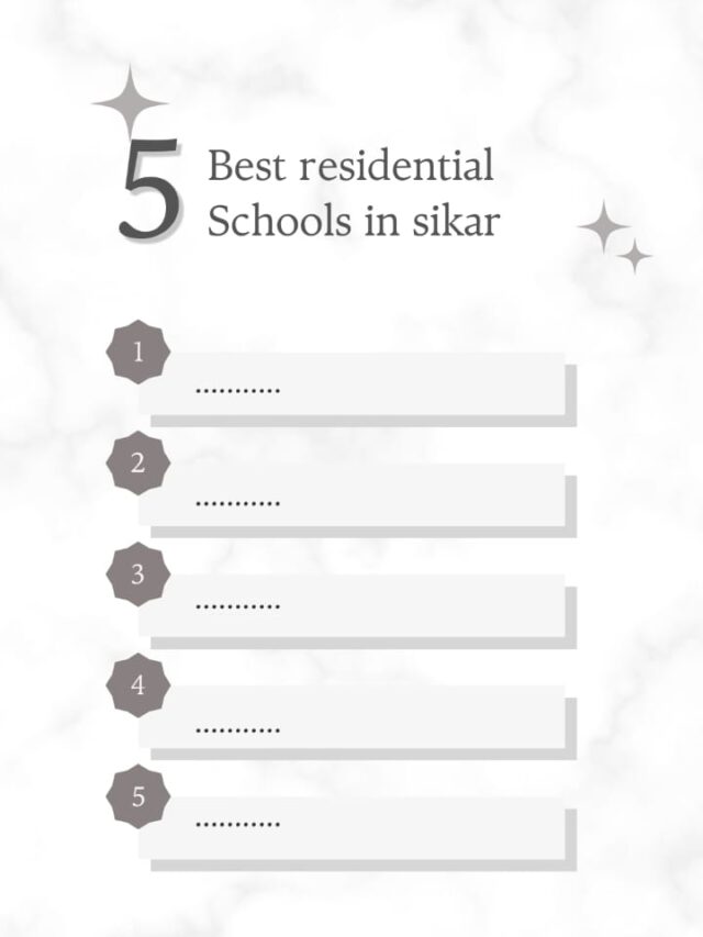 5 Best Residential Schools in Sikar